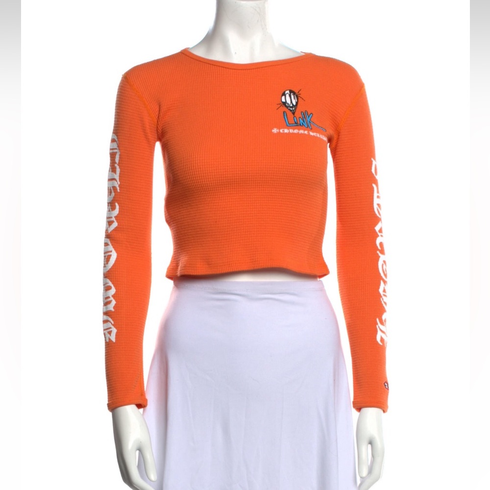 Chrome hearts cropped top long sleeve